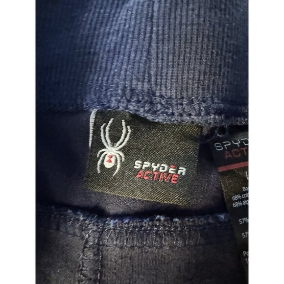 Spyder Men's Sz L Tech Fleece Blue Joggers with Double Bonded Zip Pockets NWOT - Picture 6 of 9